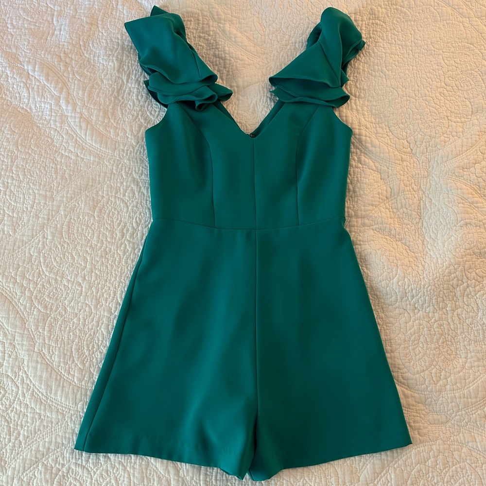 Amanda Uprichard Teal Romper